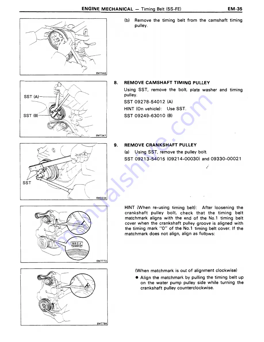 Toyota 3S-GE Repair Manual Download Page 44