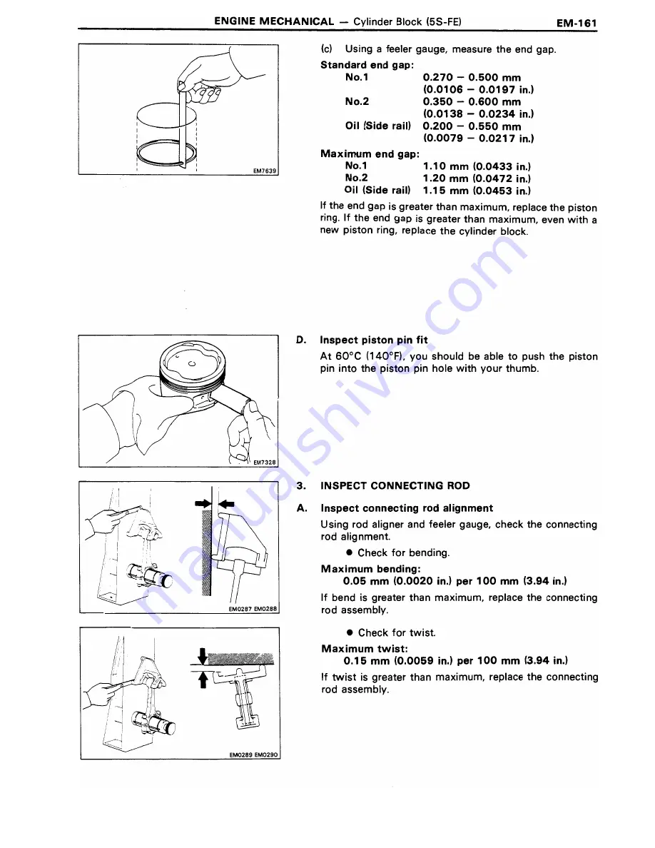 Toyota 3S-GE Repair Manual Download Page 172