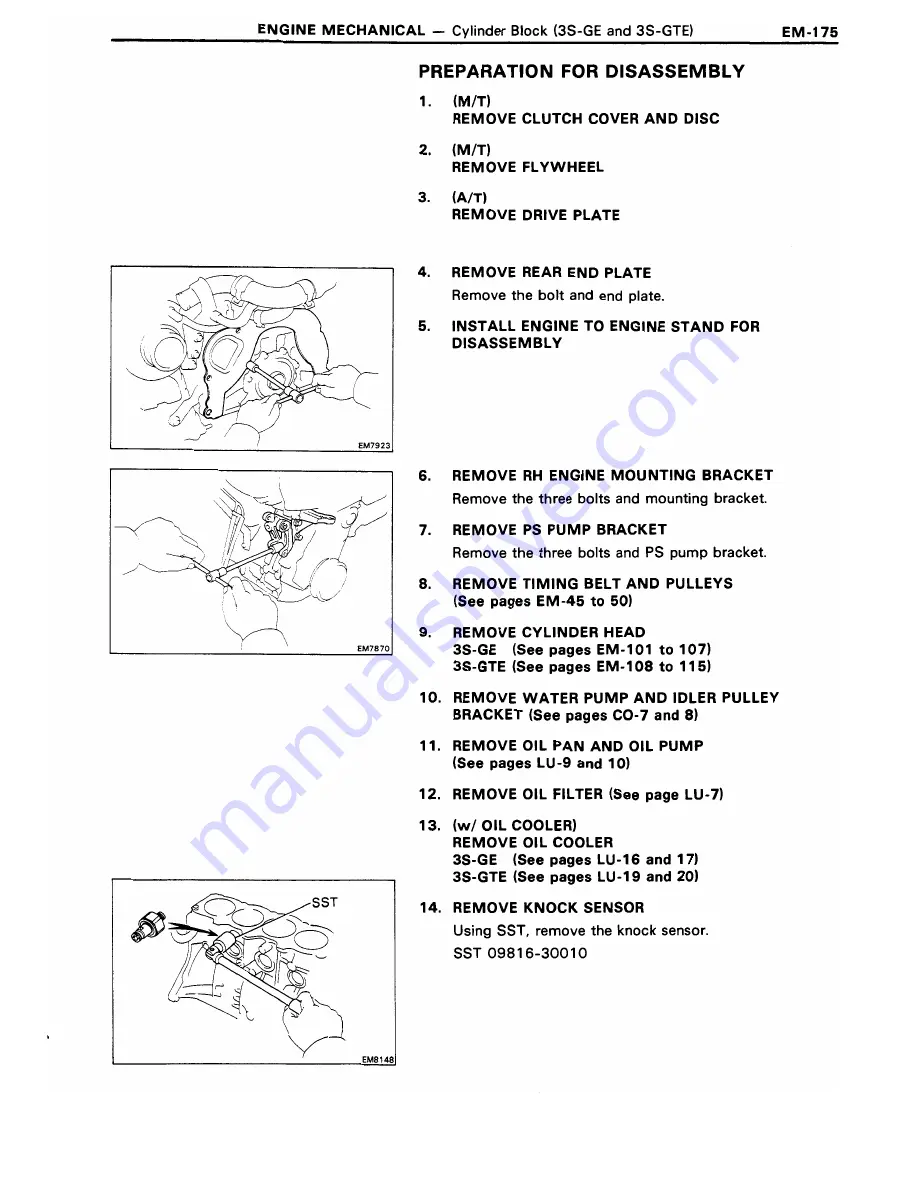 Toyota 3S-GE Repair Manual Download Page 186