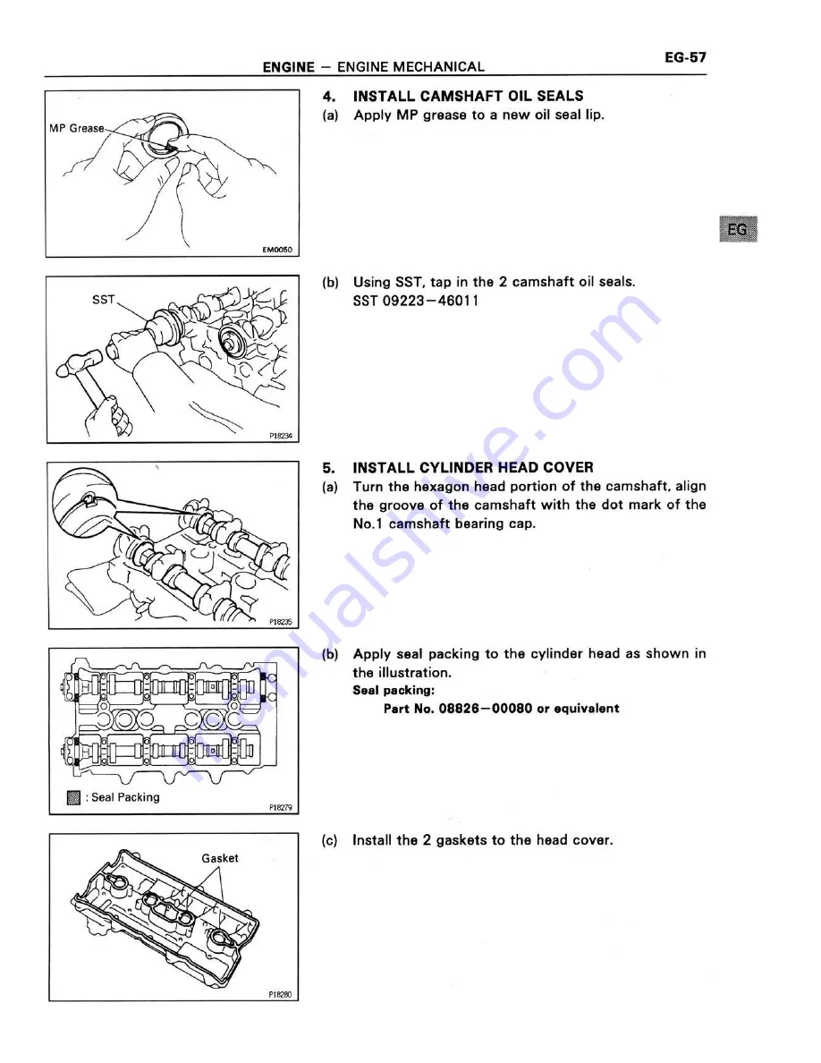 Toyota 3S-GTE Repair Manual Download Page 85