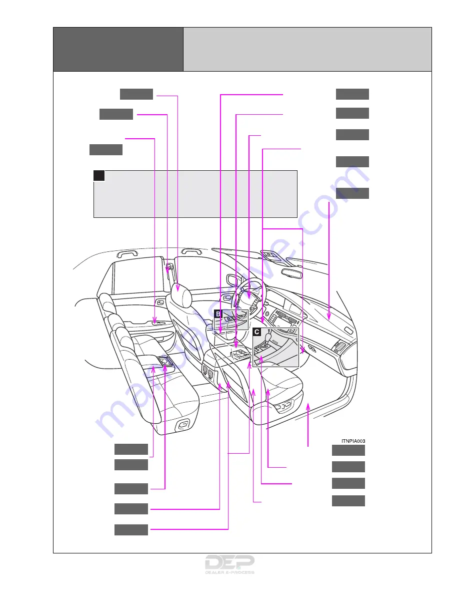 Toyota AVALON 2008 Quick Reference Manual Download Page 41