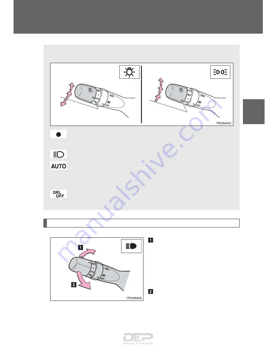 Toyota AVALON 2008 Quick Reference Manual Download Page 169