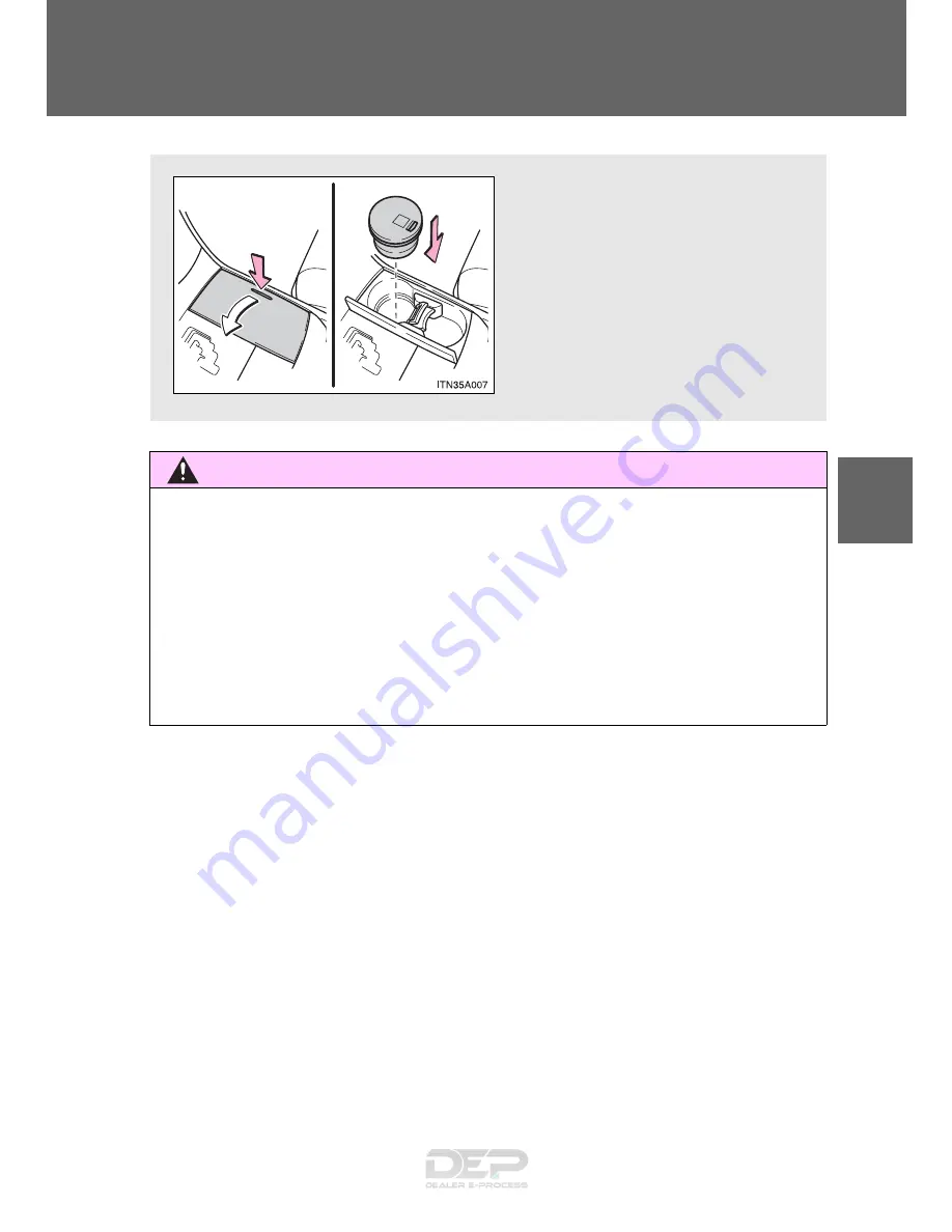 Toyota AVALON 2008 Quick Reference Manual Download Page 292