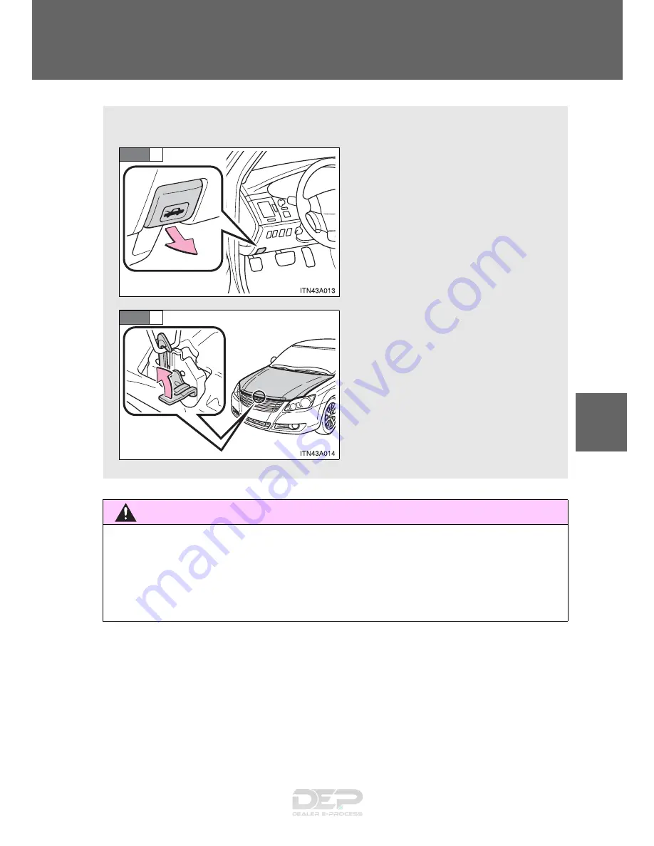 Toyota AVALON 2008 Quick Reference Manual Download Page 327