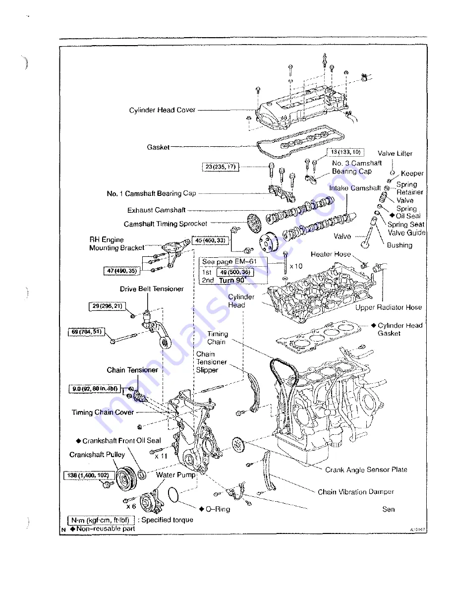 Toyota Celica 2000 Repair Manual Download Page 44