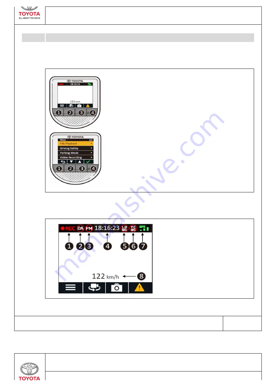 Toyota DVR Скачать руководство пользователя страница 6