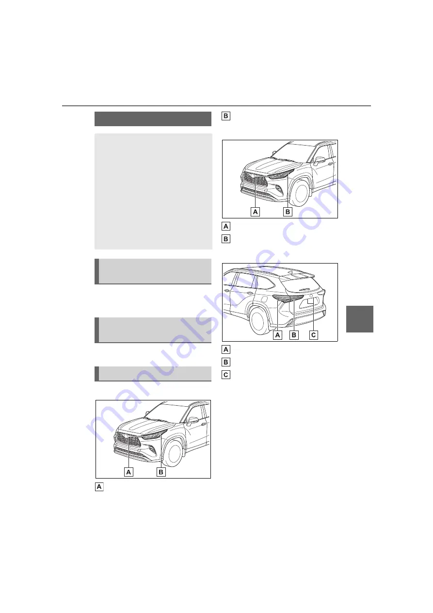 Toyota Highlander Hybrid 2020 Owner'S Manual Download Page 443