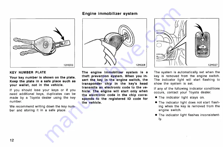 Toyota HILUX 2007 Owner'S Manual Download Page 23