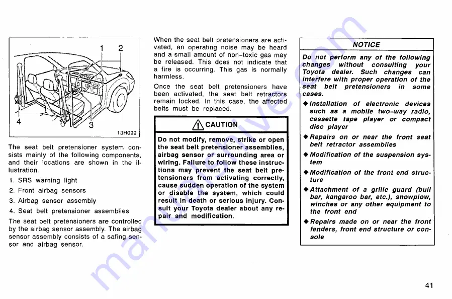 Toyota HILUX 2007 Owner'S Manual Download Page 52