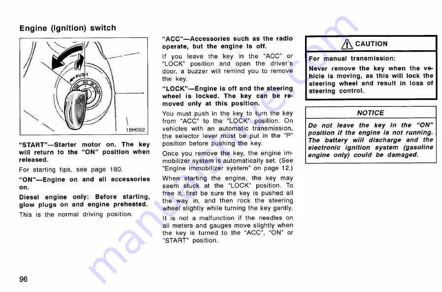 Toyota HILUX 2007 Owner'S Manual Download Page 107