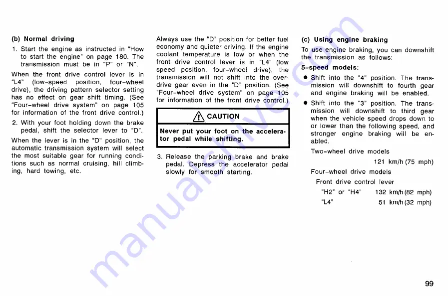 Toyota HILUX 2007 Owner'S Manual Download Page 110