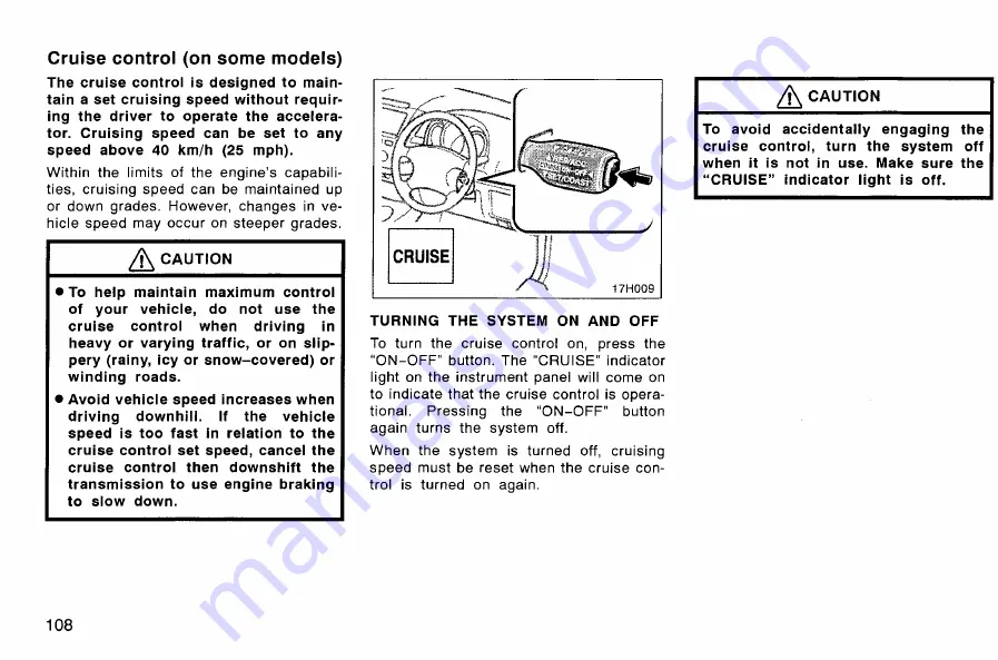 Toyota HILUX 2007 Owner'S Manual Download Page 119