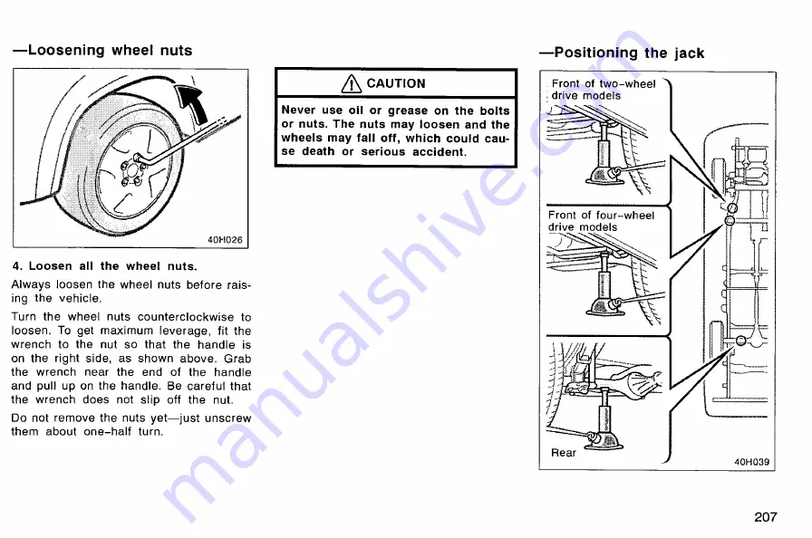 Toyota HILUX 2007 Owner'S Manual Download Page 218