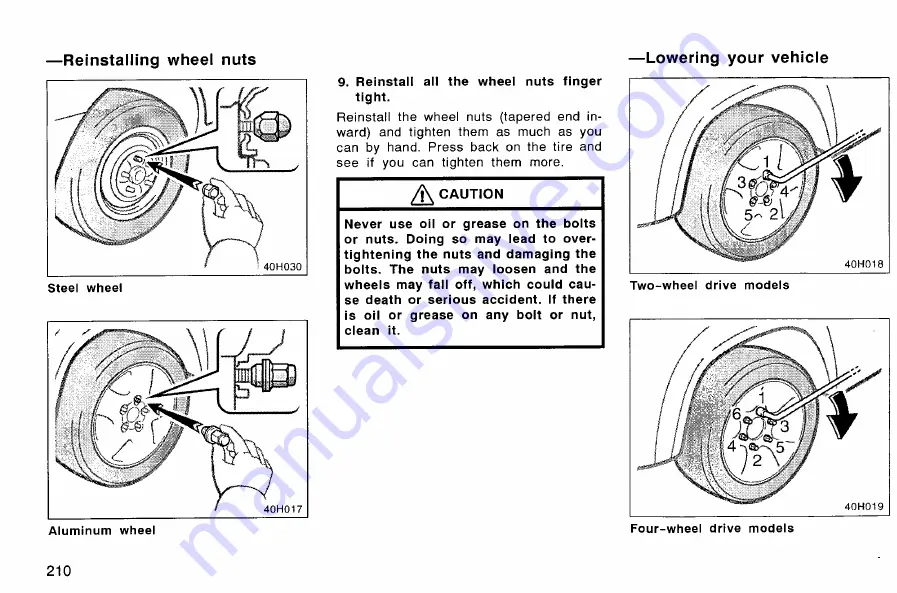 Toyota HILUX 2007 Owner'S Manual Download Page 221