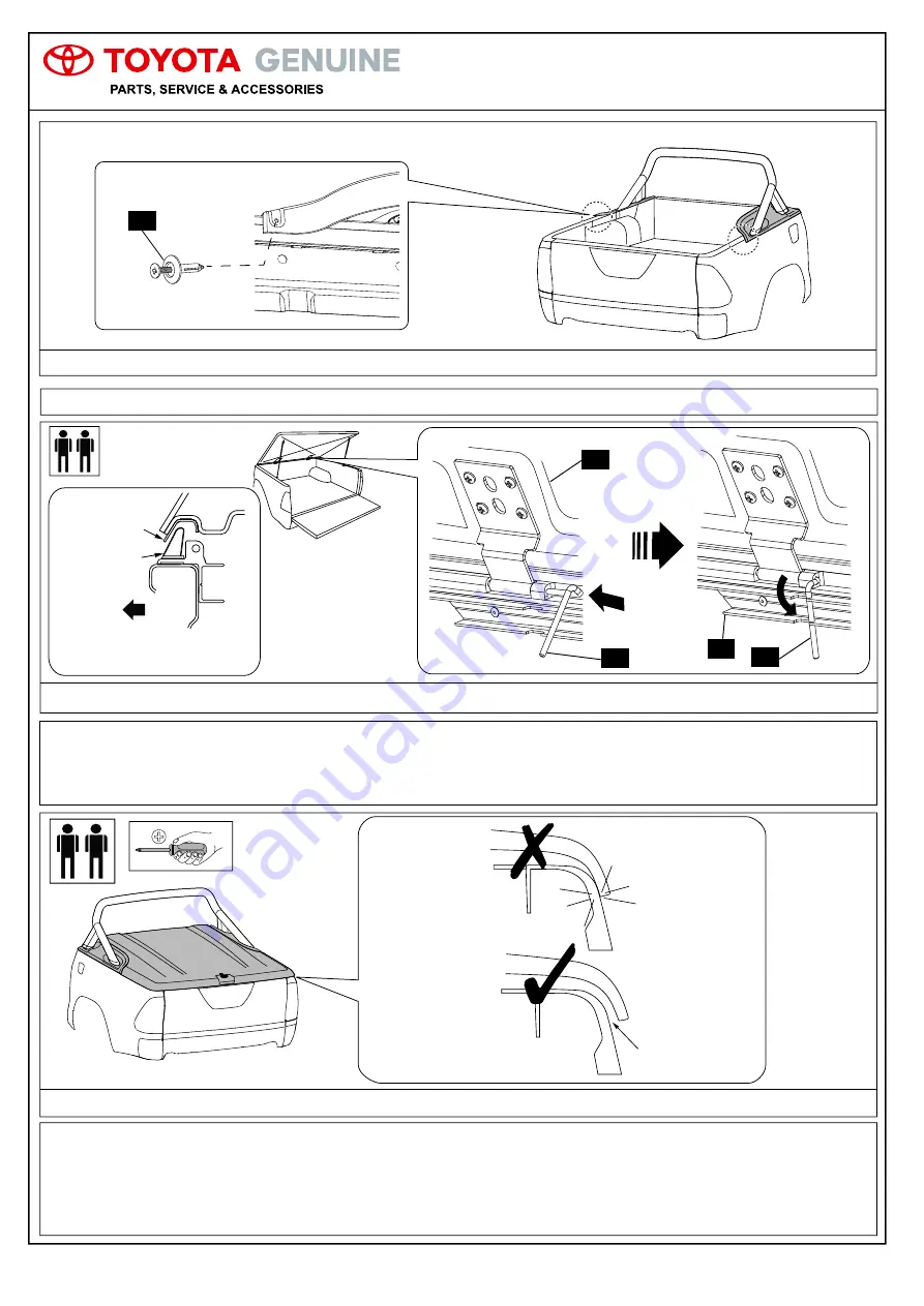 Toyota HILUX 'A' DECK Fitting Instructions Manual Download Page 14