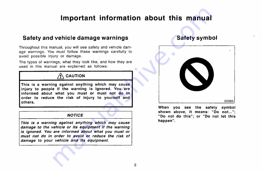 Toyota Kluger 2004 Owner'S Manual Download Page 3