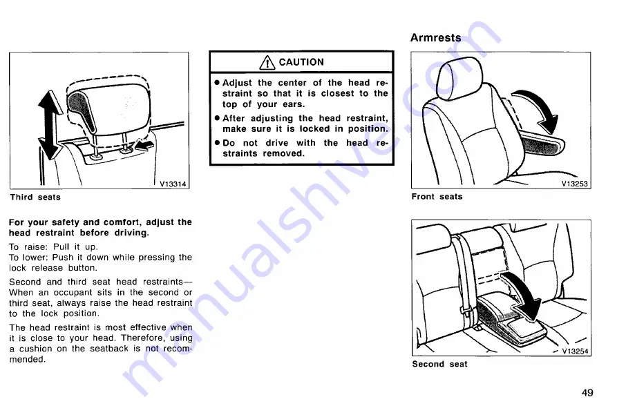 Toyota Kluger 2004 Owner'S Manual Download Page 56