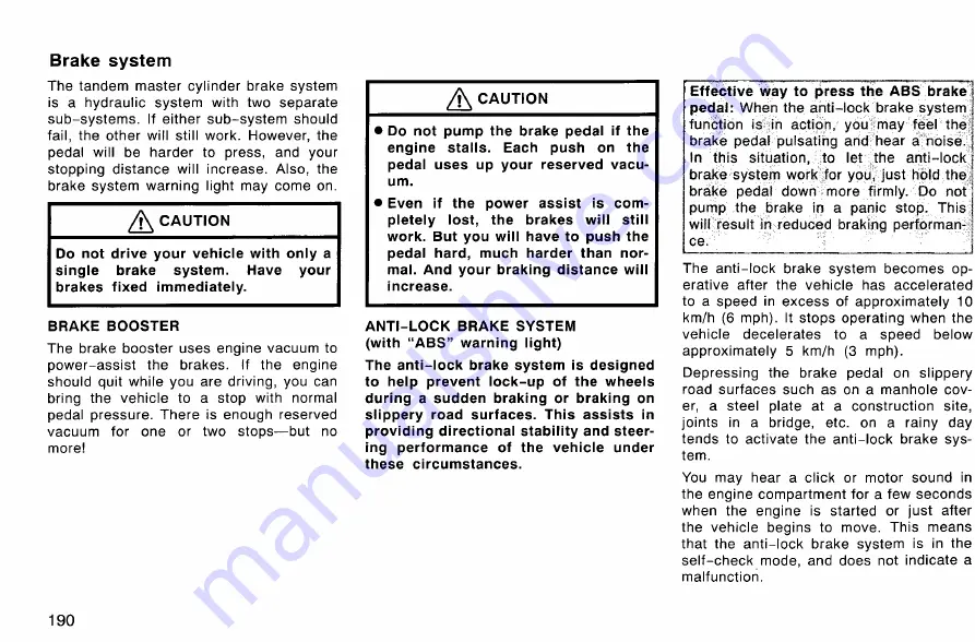 Toyota Kluger 2004 Owner'S Manual Download Page 197