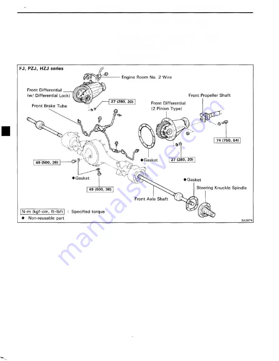 Toyota LAND CRUISER Service Manual Supplement Download Page 216