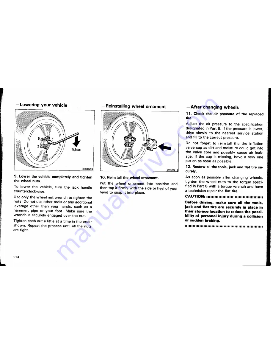 Toyota MR2 Owner'S Manual Download Page 119