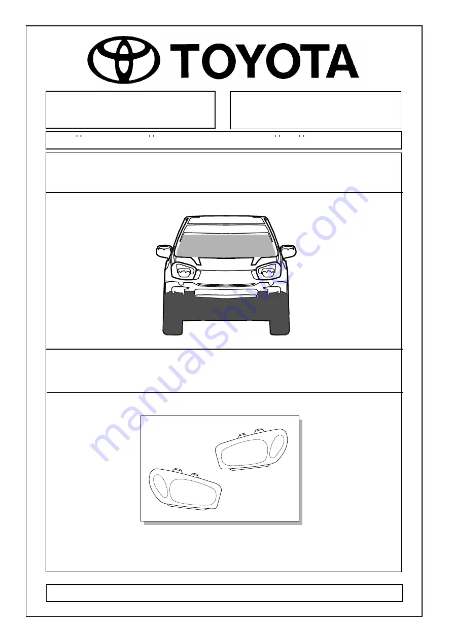 Toyota PZ451-X0990-ZA Installation Manual Download Page 1