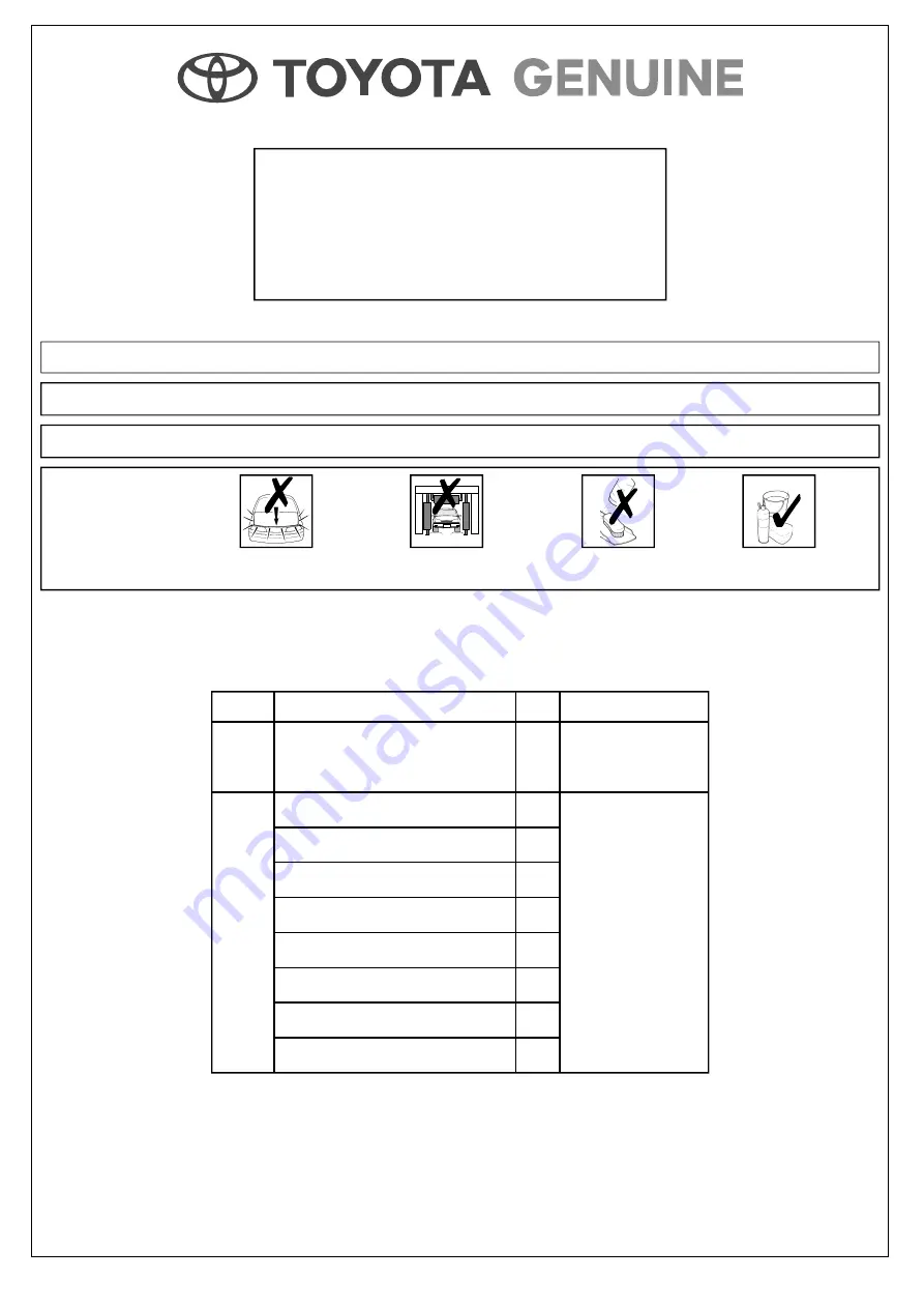 Toyota PZQ14-42070 Installation Instructions Manual Download Page 1