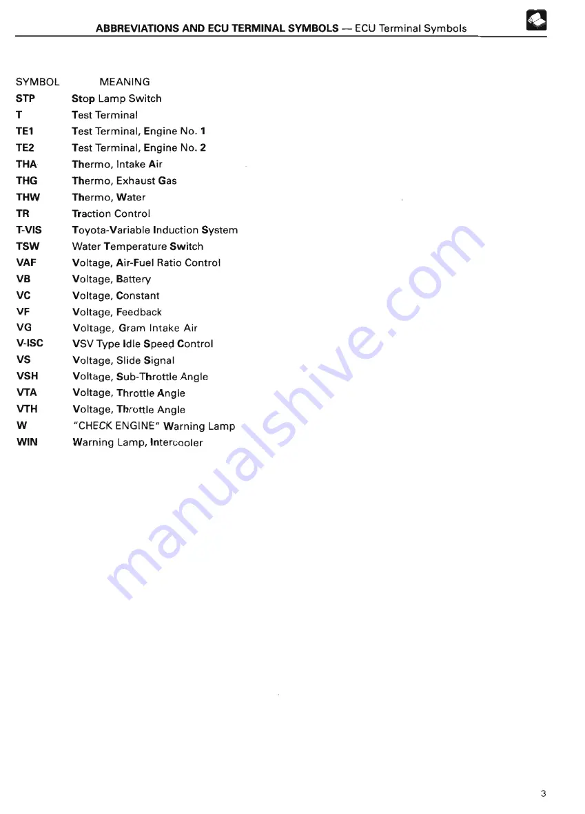 Toyota TOYOTA COMPUTER-CONTROLLED SYSTEM Training Manual Download Page 9