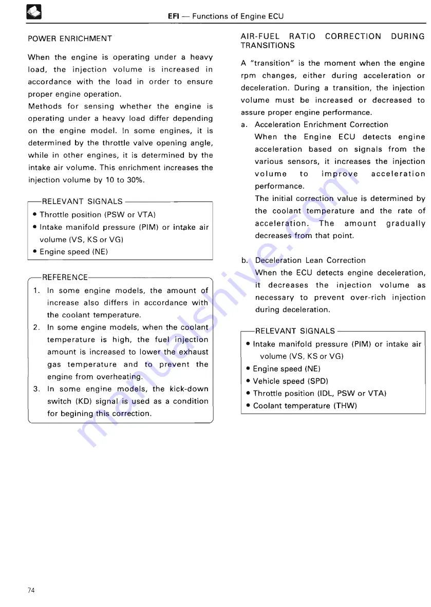 Toyota TOYOTA COMPUTER-CONTROLLED SYSTEM Training Manual Download Page 84