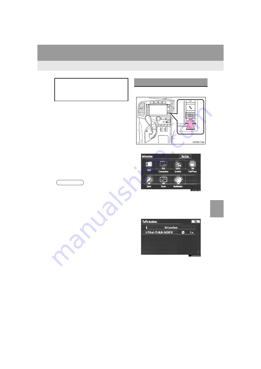 Toyota VENZA NAVI User Manual Download Page 301