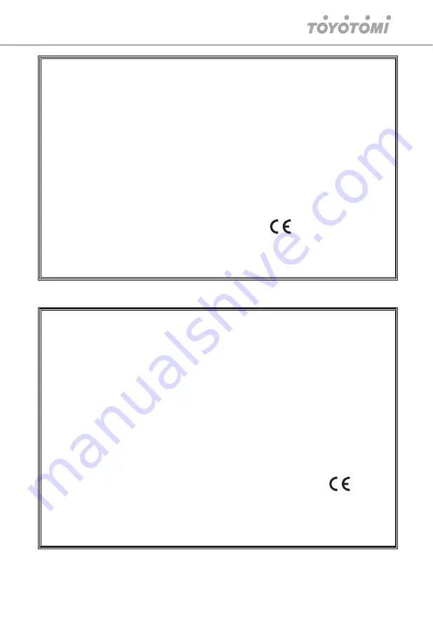 Toyotomi CTG-228BRM User Manual Download Page 121