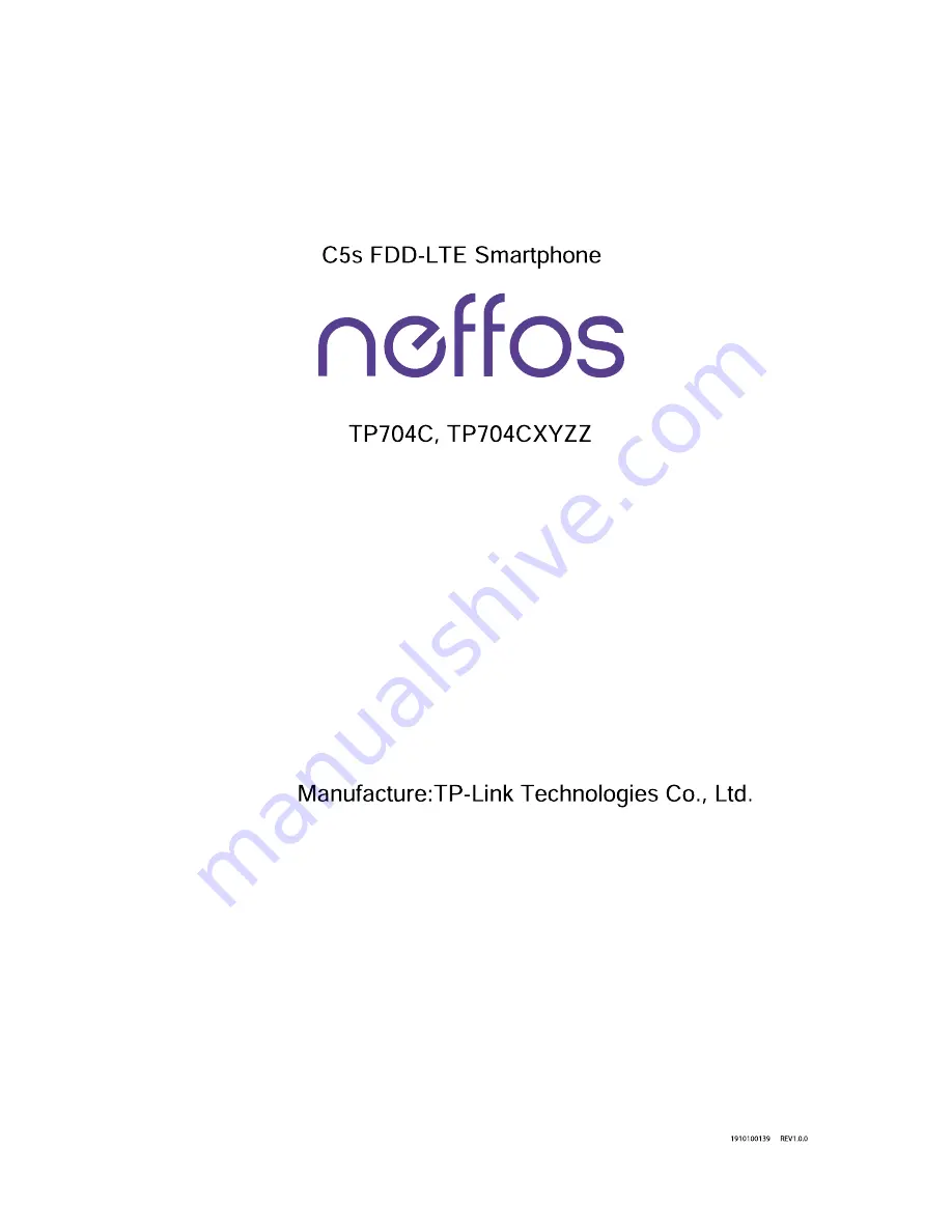 TP-Link neffos C5s Quick Start Manual Download Page 1