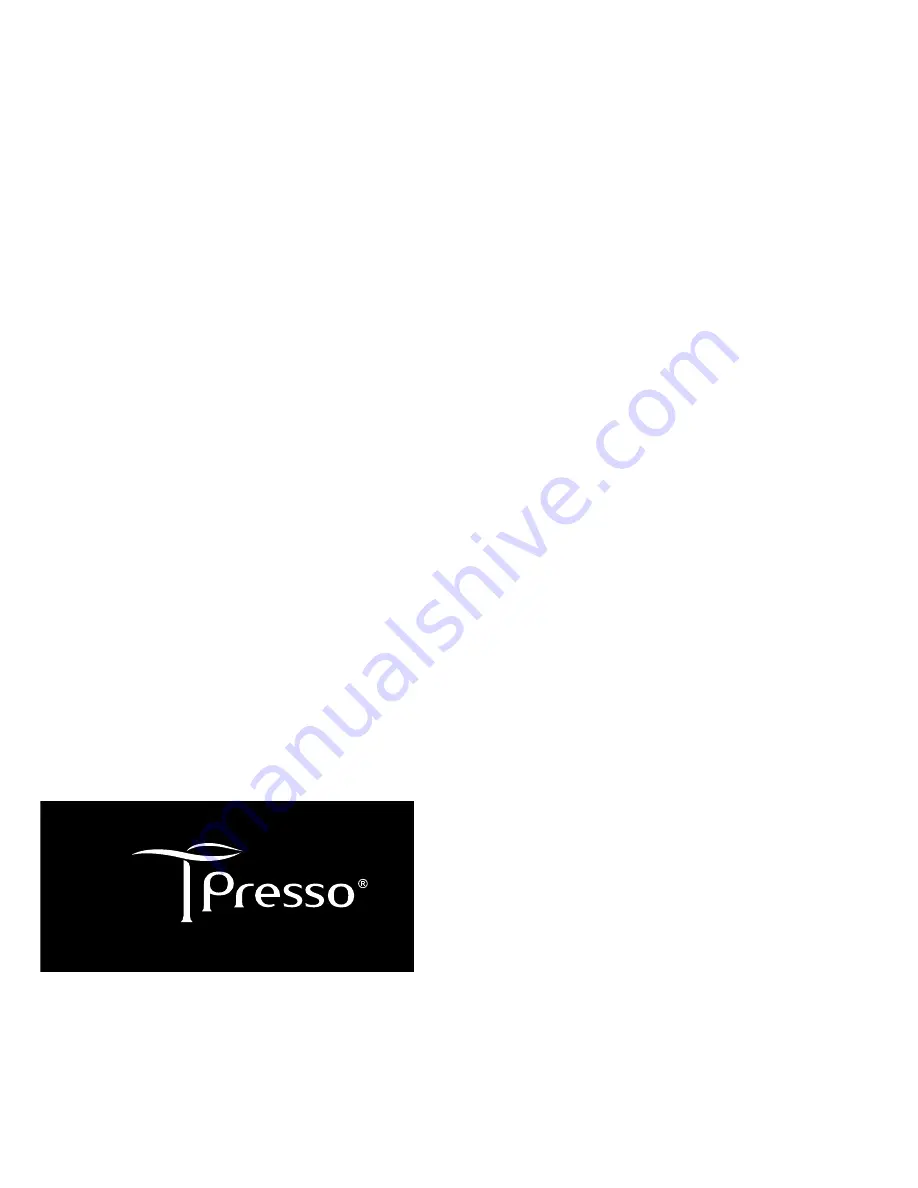 Tpresso tea machine Original Instruction Manual Download Page 11