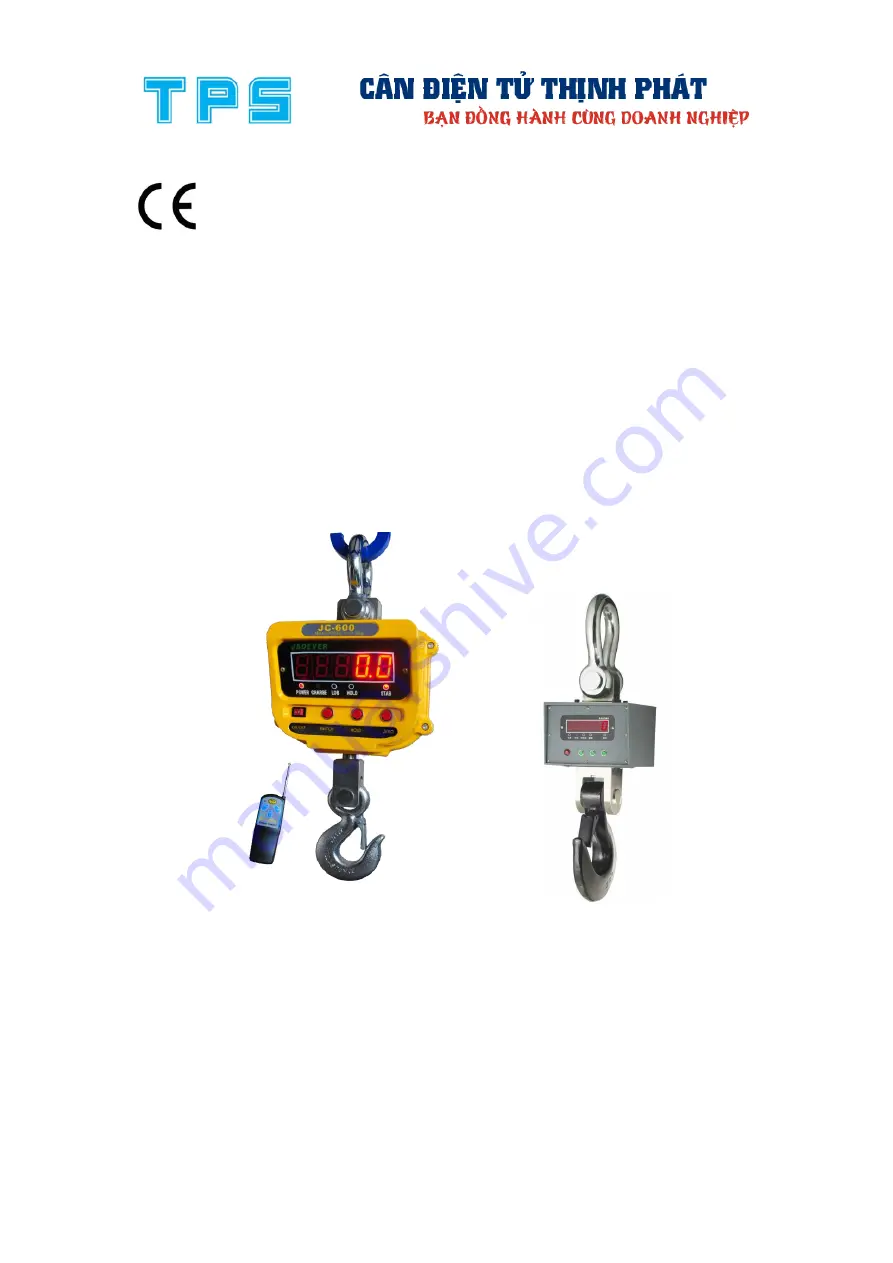 TPS JC-1000 User Manual Download Page 1