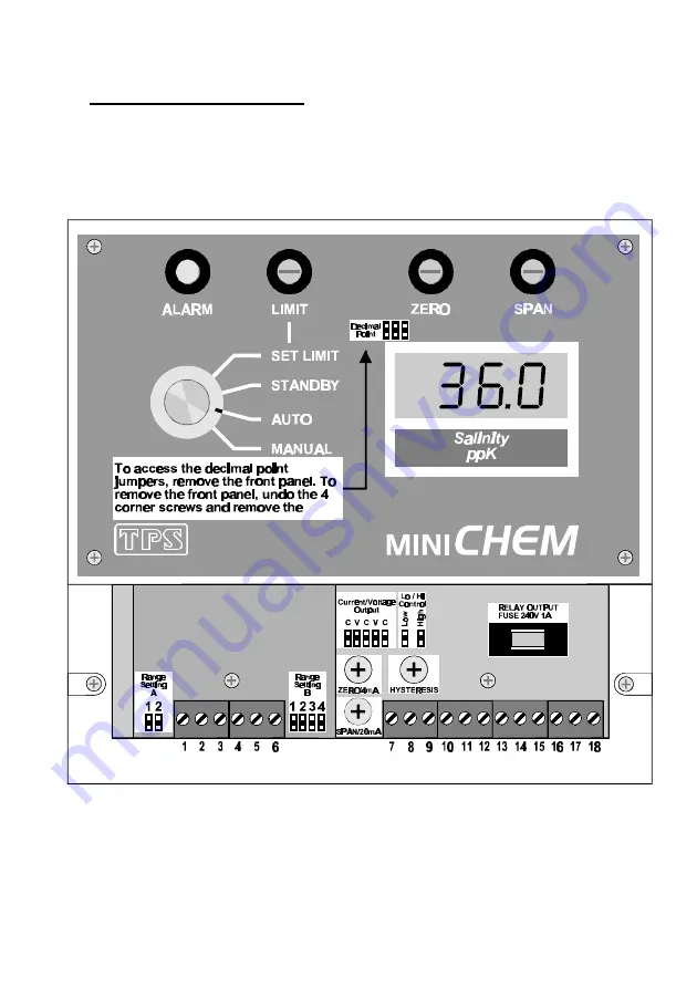 TPS miniCHEM-Sal Manual Download Page 9