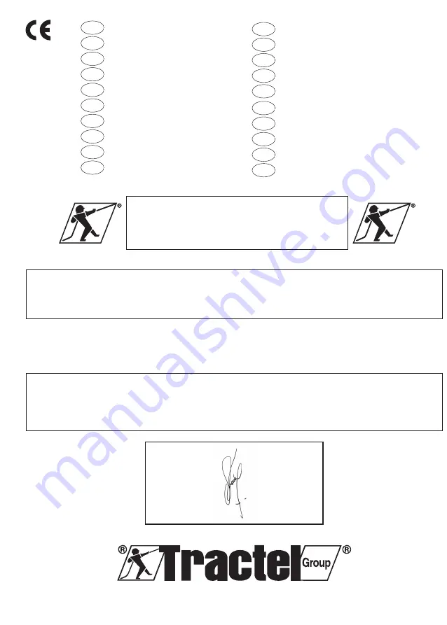 Tractel Group 251179 Operating And Maintenance Instructions Manual Download Page 15