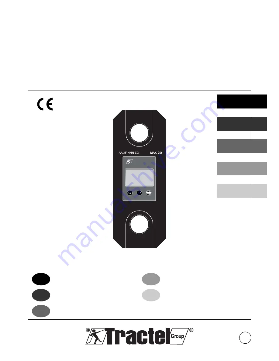 Tractel dynafor LLX1 0.5 t Скачать руководство пользователя страница 1