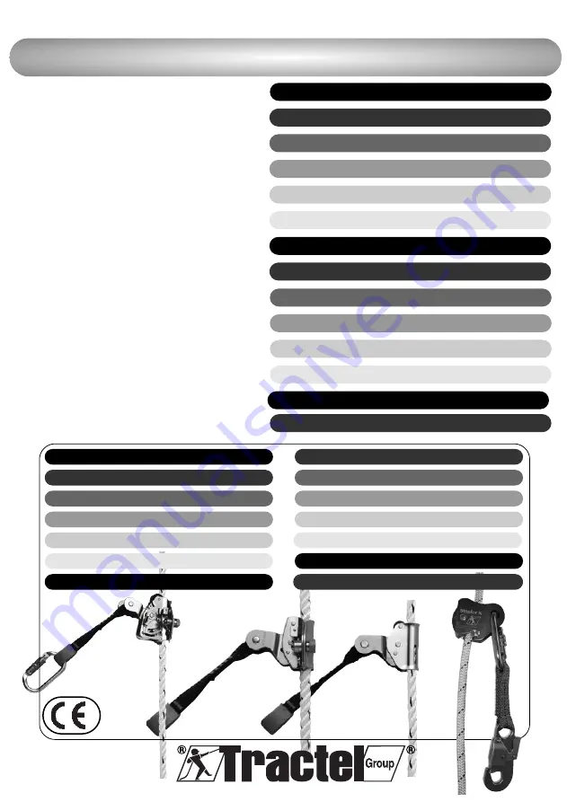 Tractel stopfor A Operating And Maintenance Instructions Manual Download Page 1