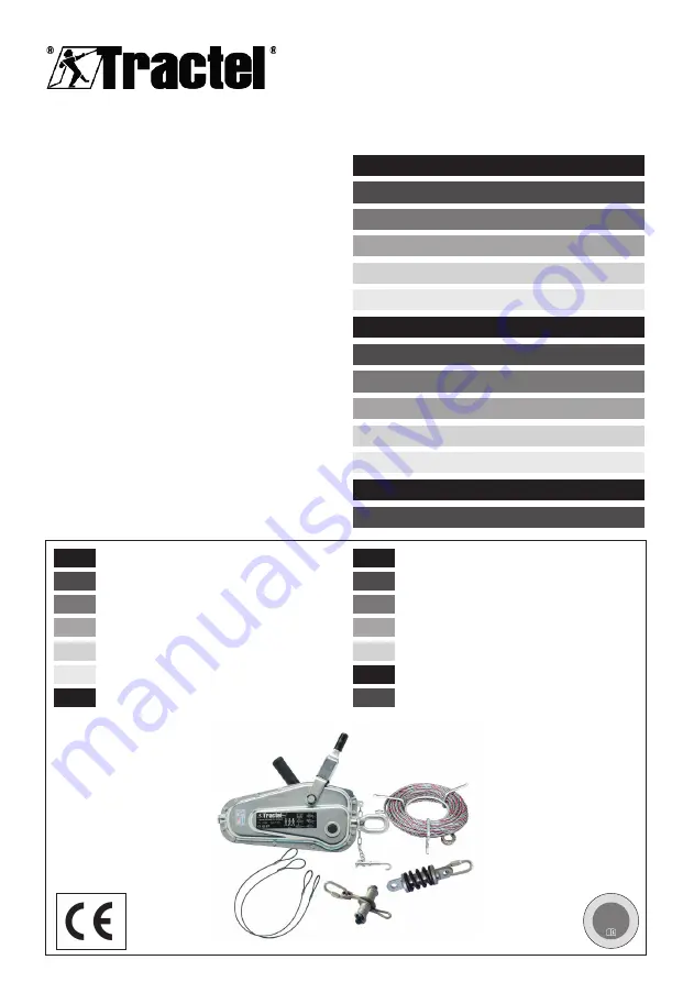 Tractel tirsafe T3 Operating And Maintenance Instructions Manual Download Page 1