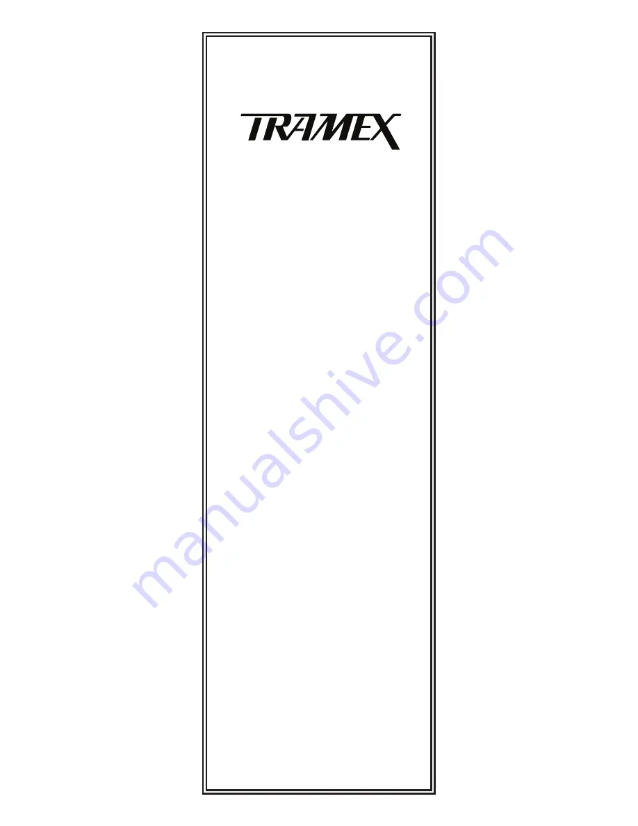 TRAMEX RWS User Manual Download Page 1