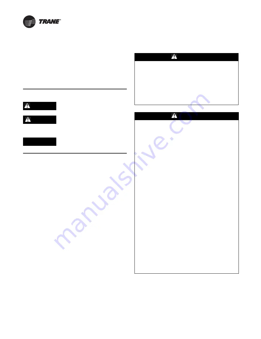 Trane Axiom GET024-036 Installation, Operation And Maintenance Manual Download Page 2