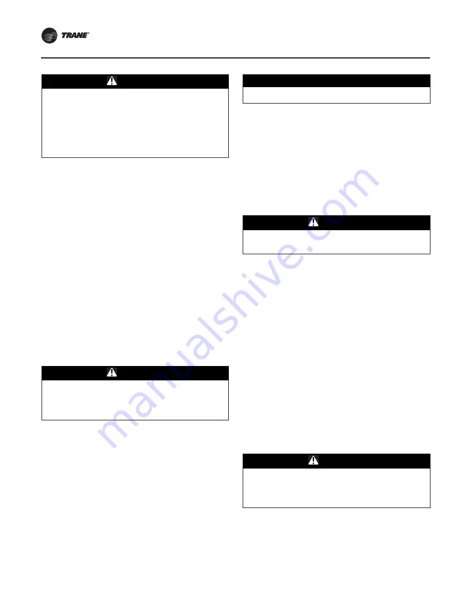 Trane GANE Installation, Operation And Maintenance Manual Download Page 20