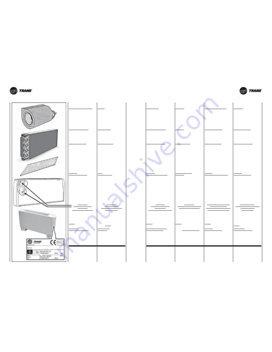 Trane UNT-SVX26B-XX Technical Manual Download Page 3