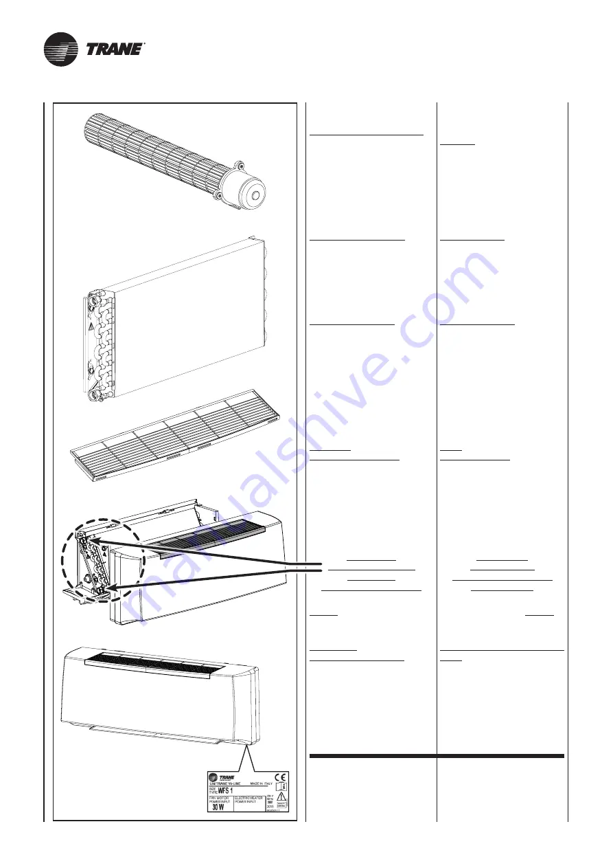 Trane WFS 1 Скачать руководство пользователя страница 20