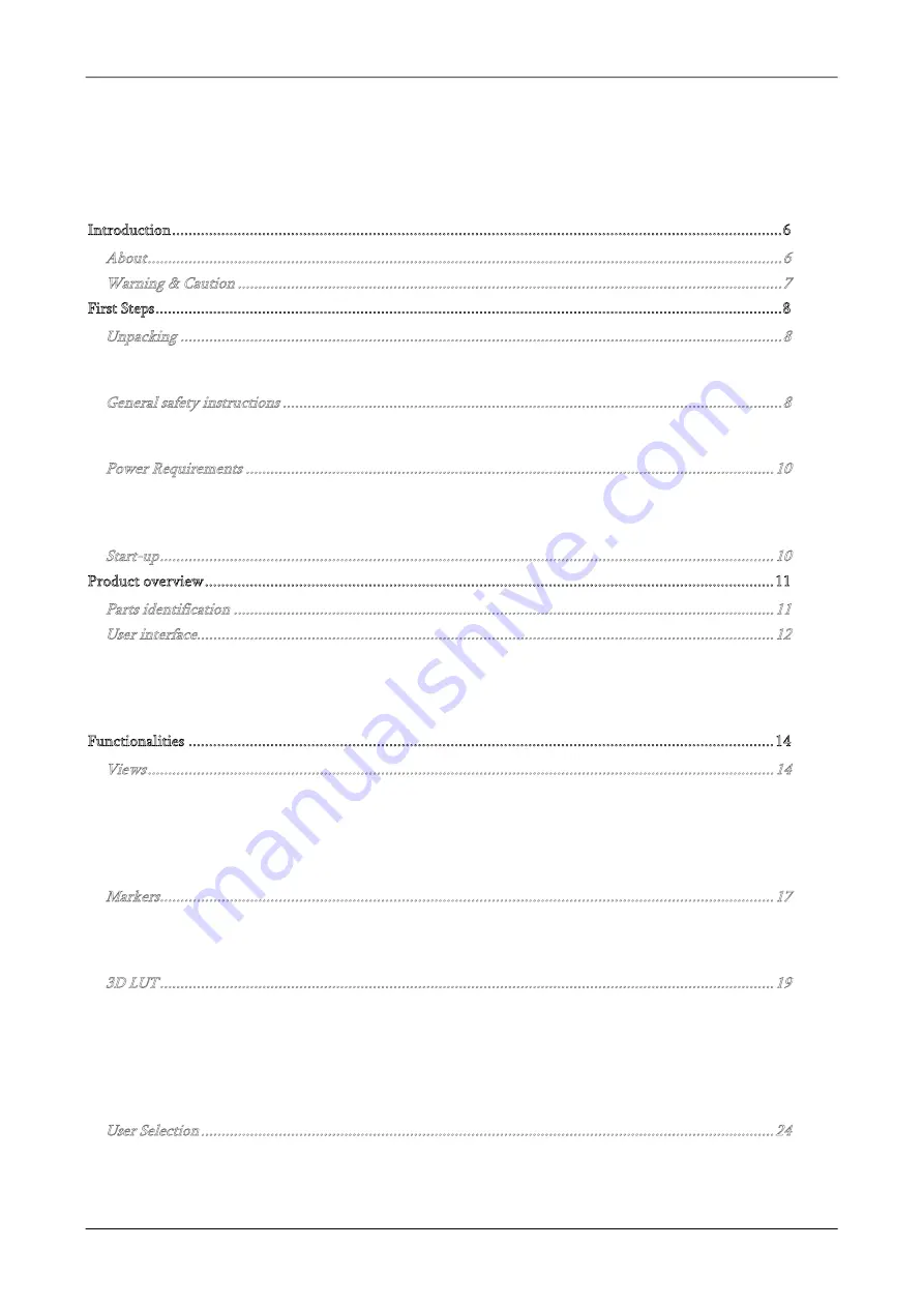 Transvideo 917TS0126 Operator'S Manual Download Page 3