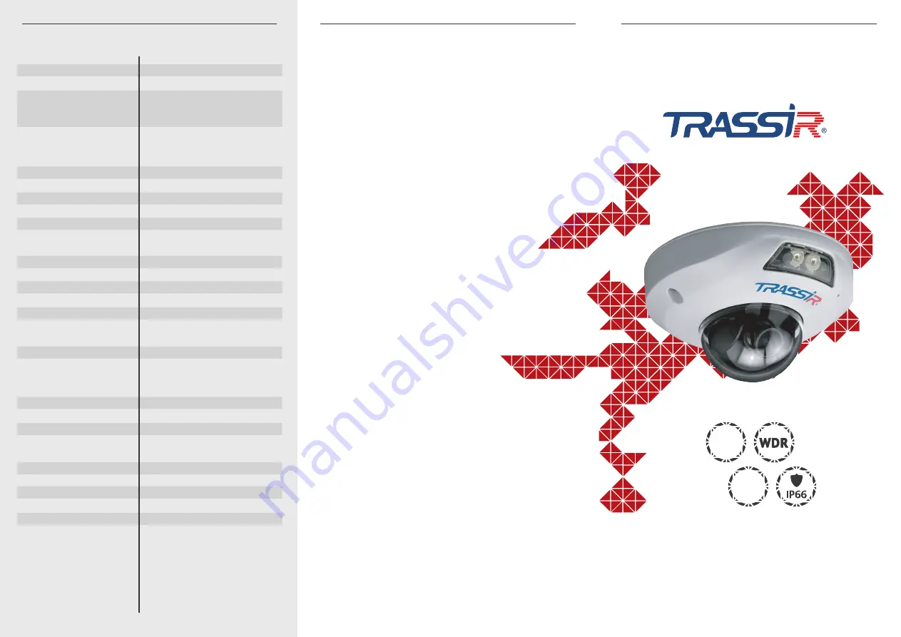 TRASSIR TR-D4151IR1 Quick Manual Download Page 1