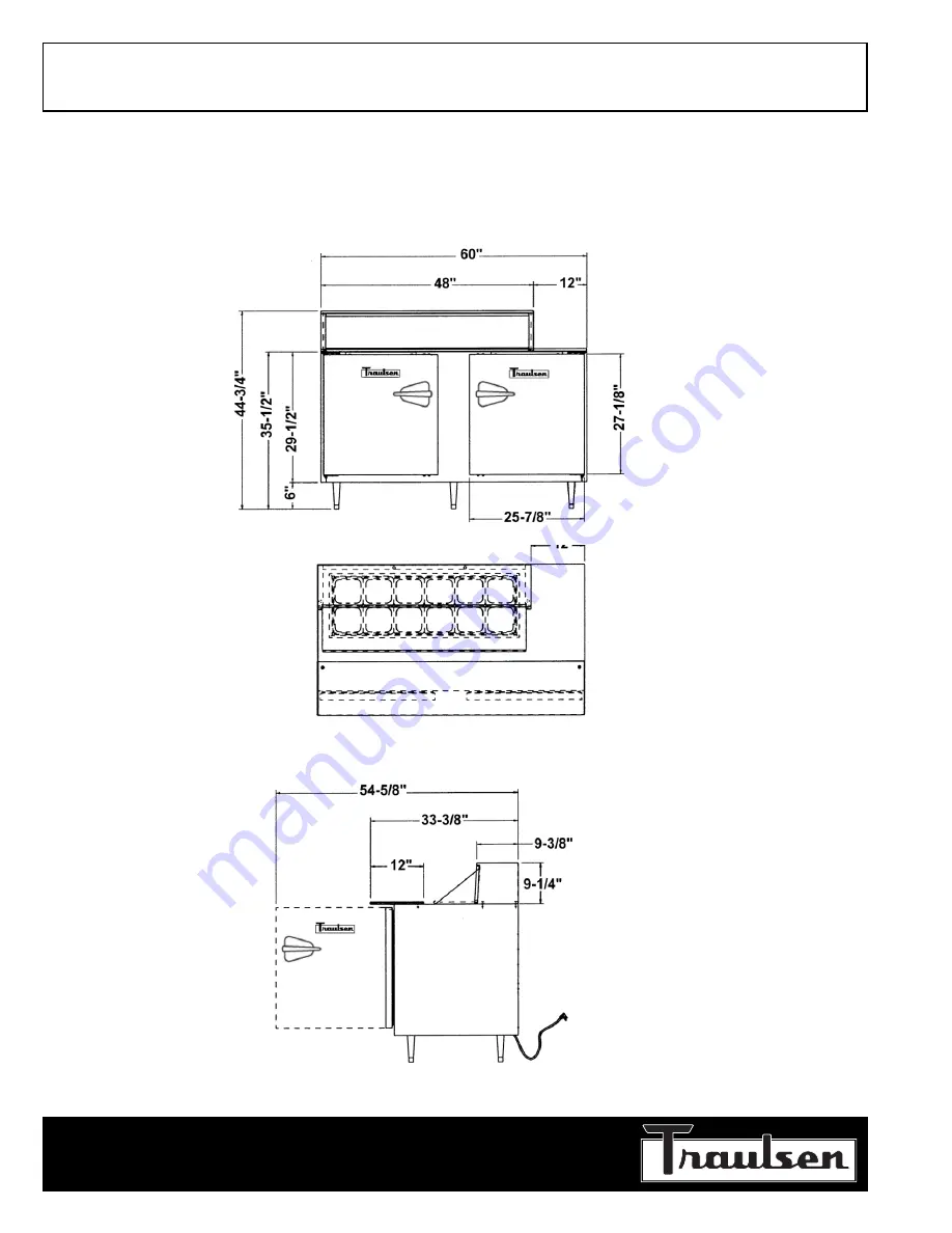 Traulsen UPT6024-LR Скачать руководство пользователя страница 2