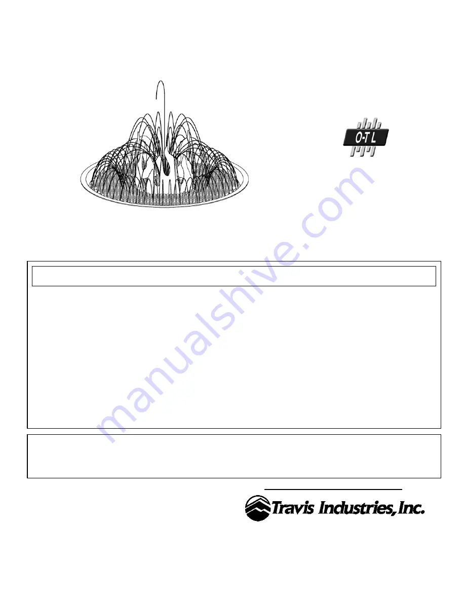 Travis Industries 2003 ROF Скачать руководство пользователя страница 1