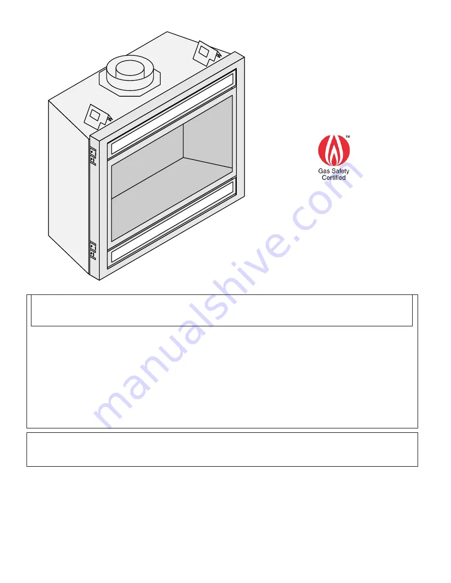 Travis Industries GreenSmart Fireplace 564 SS Installation Manual Download Page 1