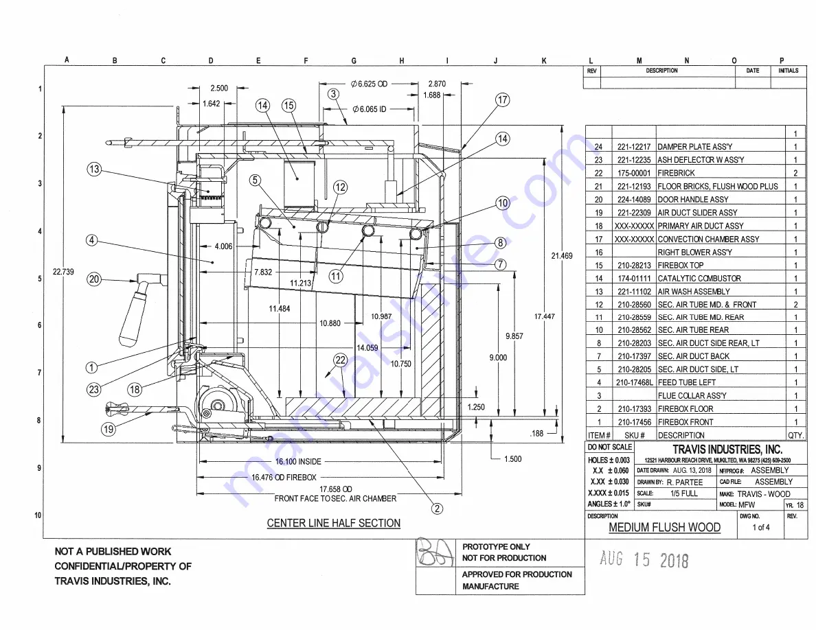 Travis Industries Medium Flush Wood Hybrid Fyre Insert Manual Download Page 19