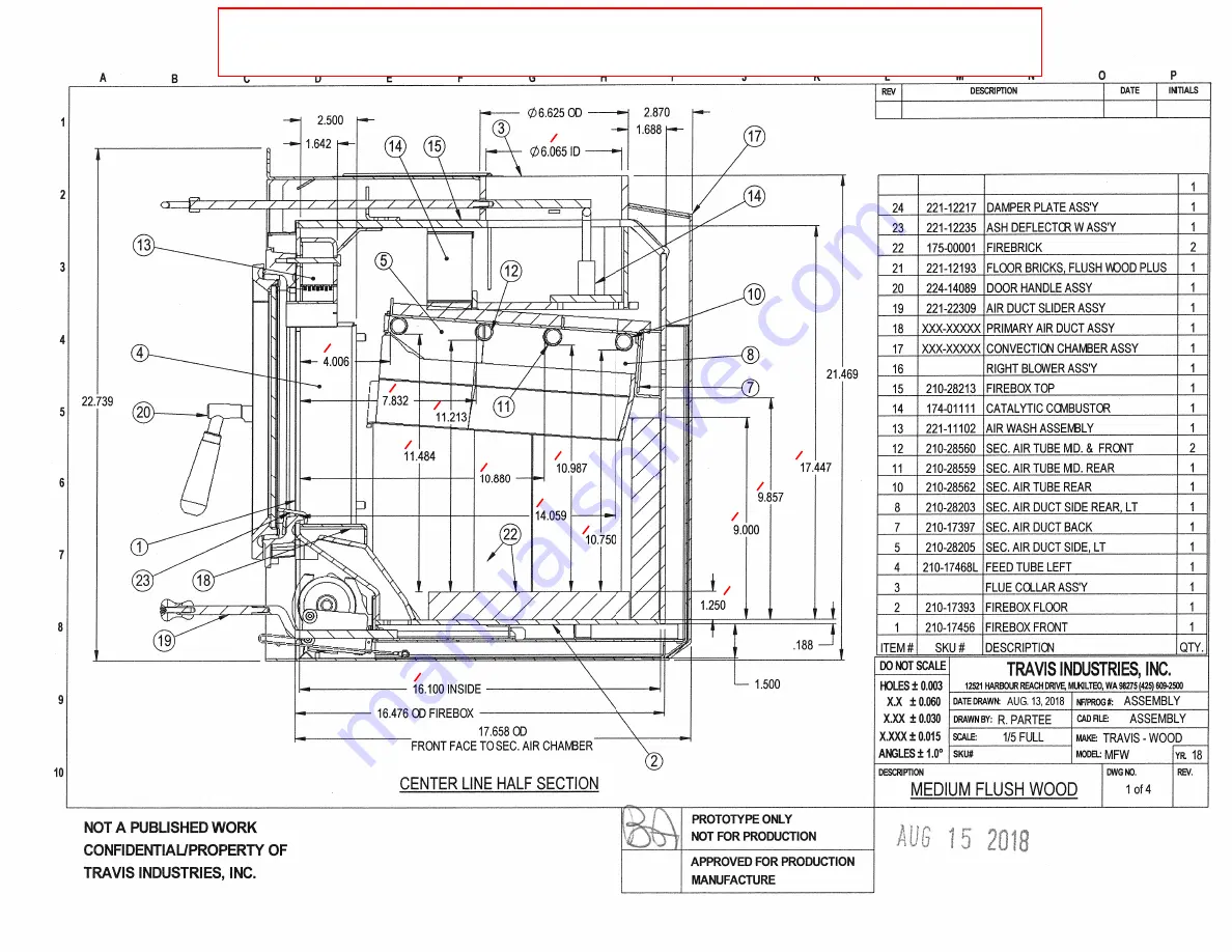 Travis Industries Medium Flush Wood Hybrid Fyre Insert Manual Download Page 99